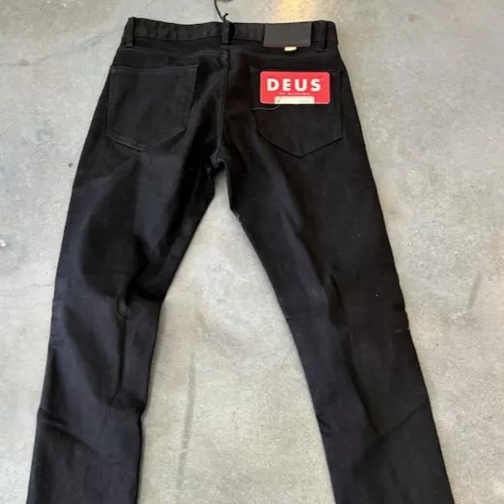 Deux Ex Machina Black Jeans Slim Lander 30x34